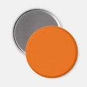 Orange Farbe rund Magnet (Vorderseite/Rückseite)