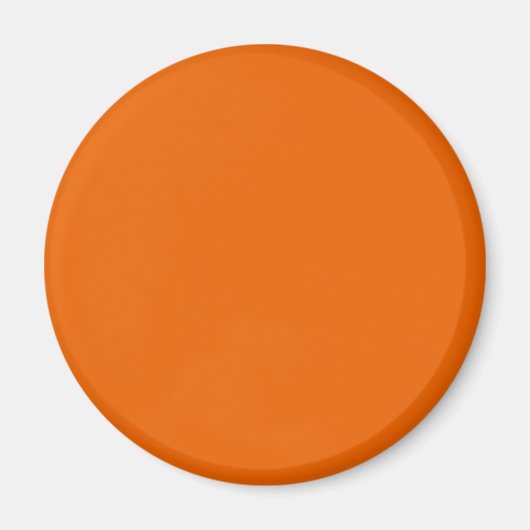 Orange Farbe rund Magnet (Vorne)