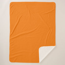 Orange Farbe Sherpadecke