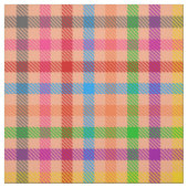 Orange Farbige Gingham Karo Muster  Stoff (Muster)