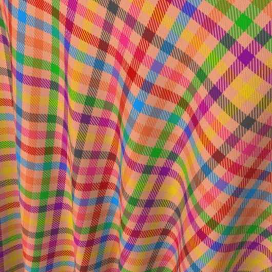 Orange Farbige Gingham Karo Muster  Stoff