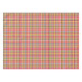 Orange Farbige Gingham Karo Muster Tischdecke (Vorderseite (Horizontal))