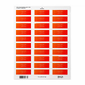 Orange-Farbverlauf - Name hinzufügen (Vorne)