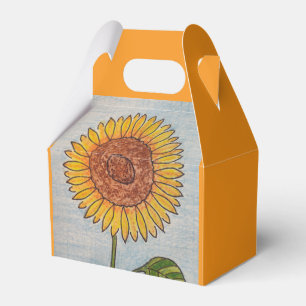 Orange Favor Box Geschenkschachtel