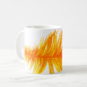 Orange Feather Kaffeetasse (Vorderseite Links)