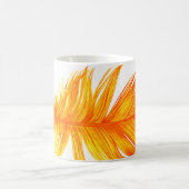 Orange Feather Kaffeetasse (Mittel)