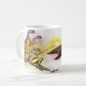 Orange Fee Kaffeetasse (Vorderseite Links)
