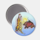 Orange Fee Magnet (Vorderseite/Rückseite)