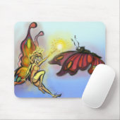 Orange Fee Mousepad (Mit Mouse)