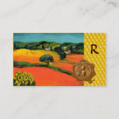 ORANGE FELDER, FLORA HONEY BEE WAX SIEGEL, BEEKEEP VISITENKARTE (Rückseite)