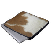 Orange Fell Laptopschutzhülle (Vorne Knopf)