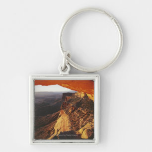 Orange Felsen-Overhand u. felsige Schlucht Schlüsselanhänger
