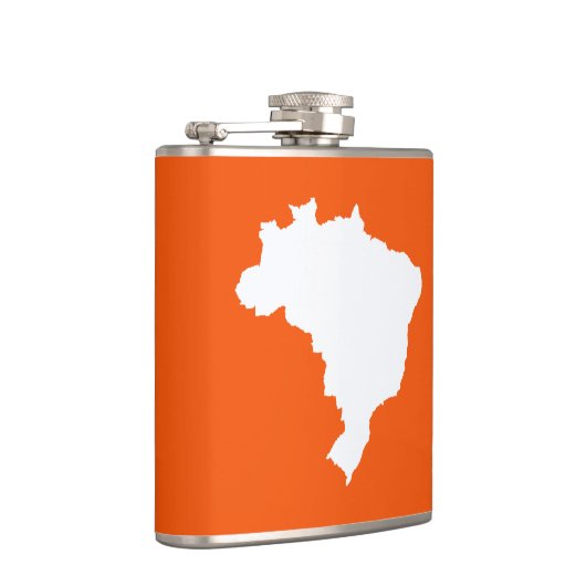 Orange Festive Brasilien Flachmann (Rechts)