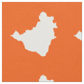Orange Festive Brasilien Stoff (Nahaufnahme)