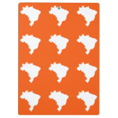 Orange Festive Brazil at Emporio Moffa Klemmbrett (Rückseite)