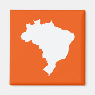 Orange Festive Brazil at Emporio Moffa Magnet