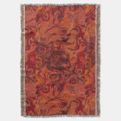 Orange Feuerstein Burnt 2 Decke (Vorderseite Vertikal)