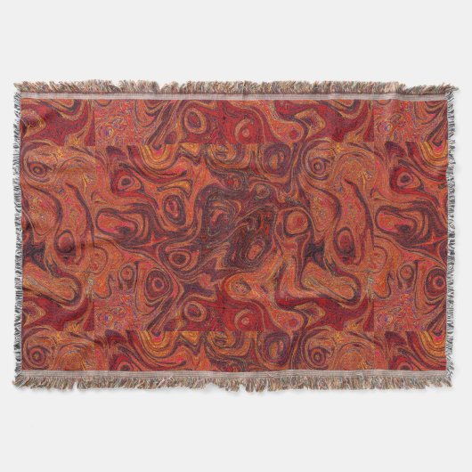 Orange Feuerstein Burnt 2 Decke (Vorderseite)