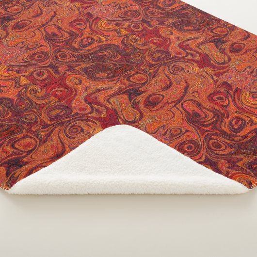 Orange Feuerstein Burnt 2 Sherpadecke (3/4)