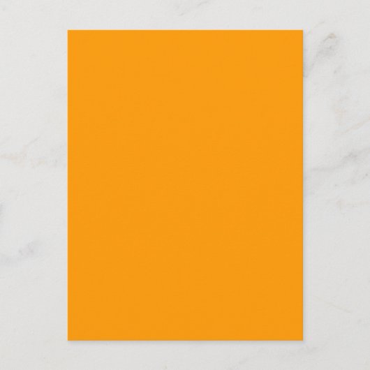 Orange #FF9900 Postkarte (Vorderseite)