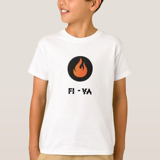 Orange FI-Ya (Feuer), T - Shirt (Vorderseite)