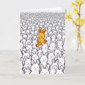 Orange Figure Pattern Card Karte (Gelbe Blume)