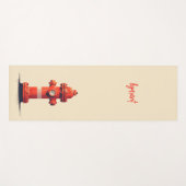 Orange Fire Hydrant Yogamatte (Vorderseite (Horizontal))