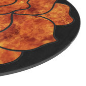 Orange Fire Rose Cutting Board Schneidebrett (Ecke)