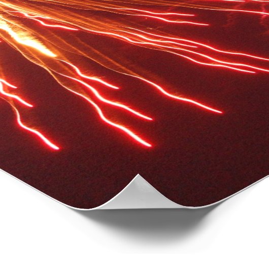 Orange Firework Poster (Ecke)