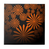 Orange Fireworks Fliese (Vorderseite)
