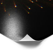 Orange Fireworks Fotodruck (Ecke)