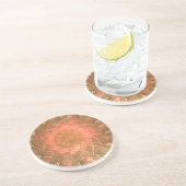 Orange Fireworks Wheel Untersetzer (Seite)