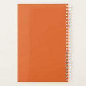 Orange Firmenlogo Maßgeschneiderter Geschäftsplane Planer (Rückseite)