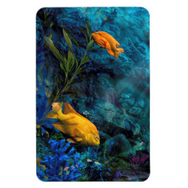 ORANGE FISH BLAUE OCEAN MAGNET