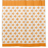 Orange Fish Duschvorhang (Vorderseite)