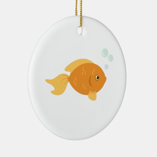 Orange Fish Keramik Ornament (Rechts)