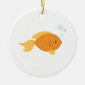 Orange Fish Keramik Ornament (Vorne)