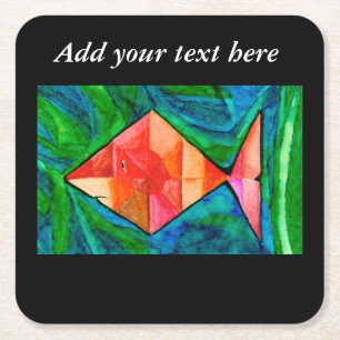 Orange Fish Untersetzer