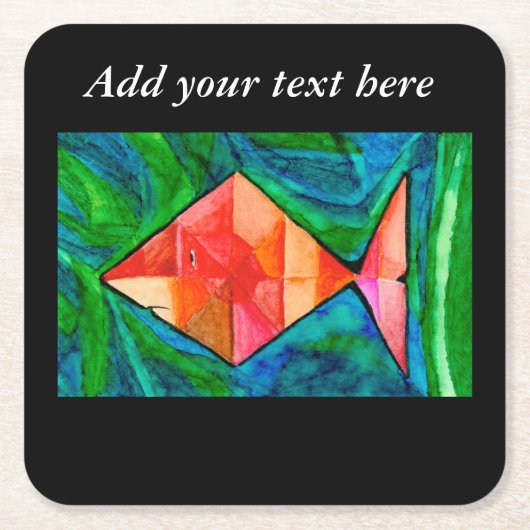 Orange Fish Untersetzer (Vorderseite)
