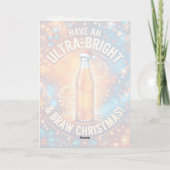 Orange Fizz Braw Weihnachtskarte Karte (Rückseite)