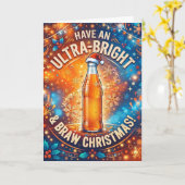 Orange Fizz Braw Weihnachtskarte Karte (Gelbe Blume)