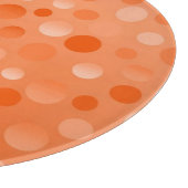 Orange Fizz Schneidbrett rund Schneidebrett (Ecke)