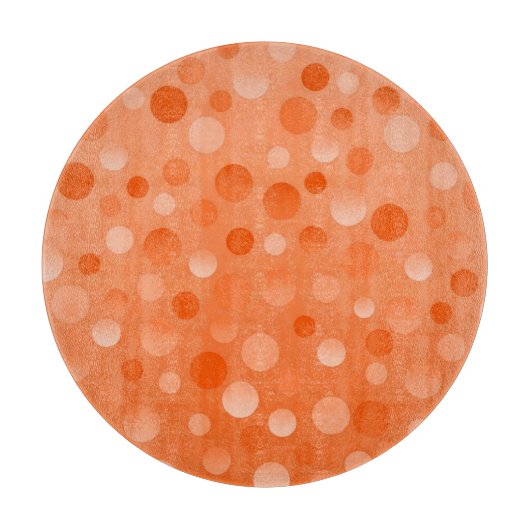 Orange Fizz Schneidbrett rund Schneidebrett (Vorderseite)