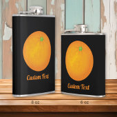 Orange Flachmann
