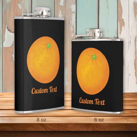 Orange Flachmann