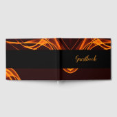 Orange Flame Custom Gästebuch (Voll)