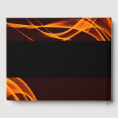 Orange Flame Custom Gästebuch (Rückseite)