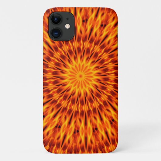 Orange Flames Kaleidoskop Case-Mate iPhone Hülle (Rückseite)
