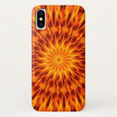 Orange Flames Kaleidoskop Case-Mate iPhone Hülle (Rückseite)