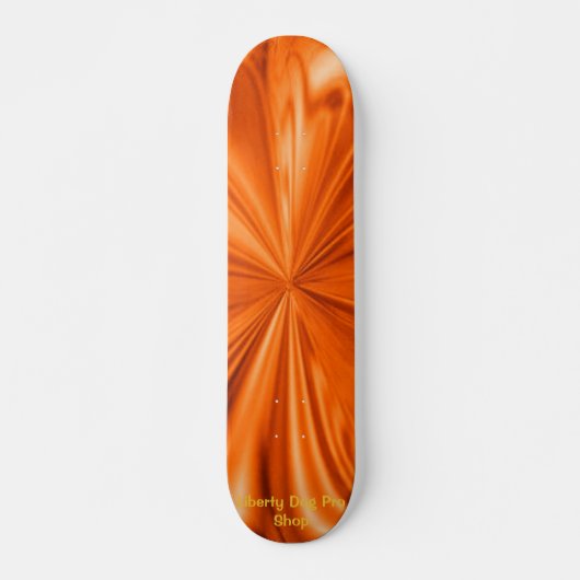 ORANGE FLAMING SHREDDER PRO SKATEBOARDS (Vorne)